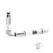 TWSBI Diamond Mini AL Silver Fountain Pen - Clear with silver aluminium trim - 1.1 Italic