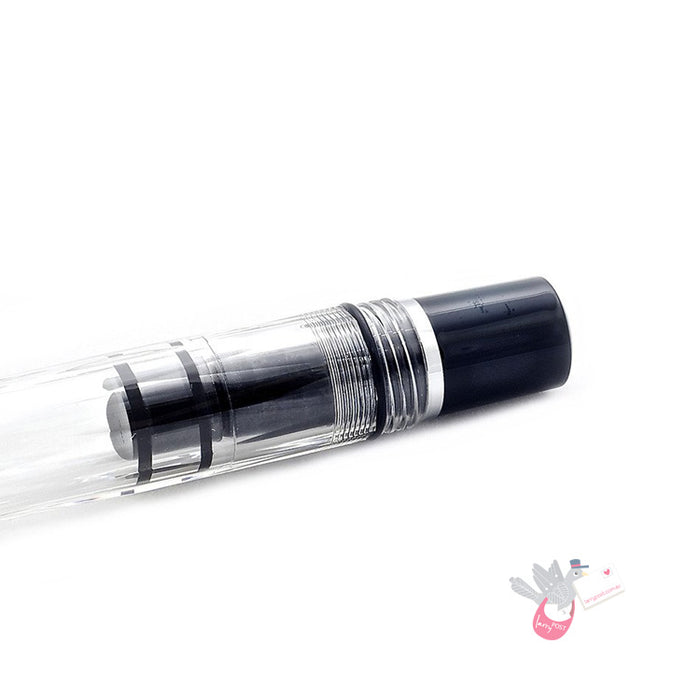 TWSBI Diamond Mini Classic Fountain Pen - Black / Clear - 1.1 Italic (stub) Nib