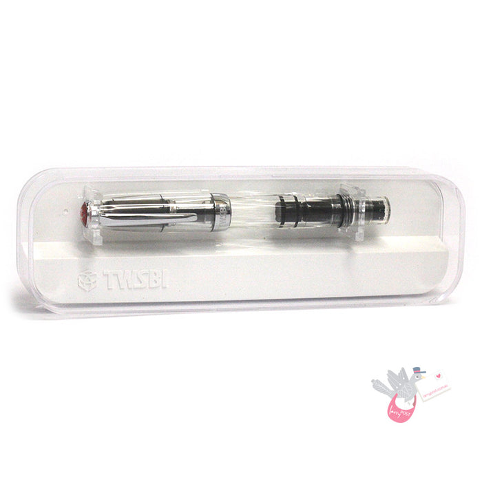 TWSBI Diamond Mini Clear Fountain Pen - Clear - Broad Nib