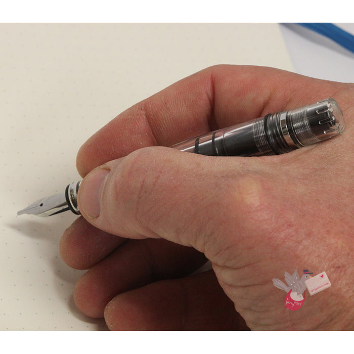 TWSBI Diamond Mini Clear Fountain Pen - Clear - Broad Nib