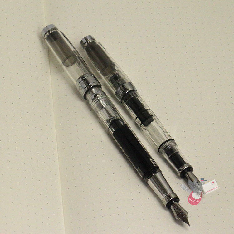 TWSBI Diamond Mini Clear Fountain Pen - Clear - 1.1 Italic (stub) Nib