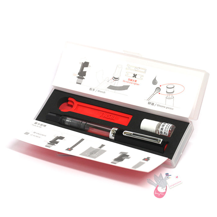 TWSBI Eco Fountain Pen - Clear / Black - Medium Nib