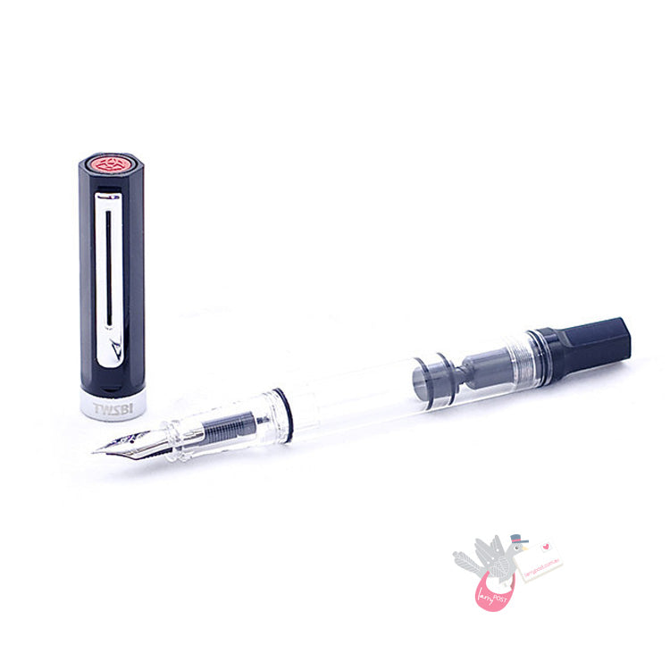 TWSBI Eco Clear / Black - Fine & DE ATRAMENTIS Document Urban Grey 45mL