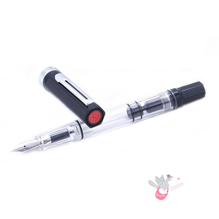 TWSBI Eco Fountain Pen - Clear / Black - Medium Nib