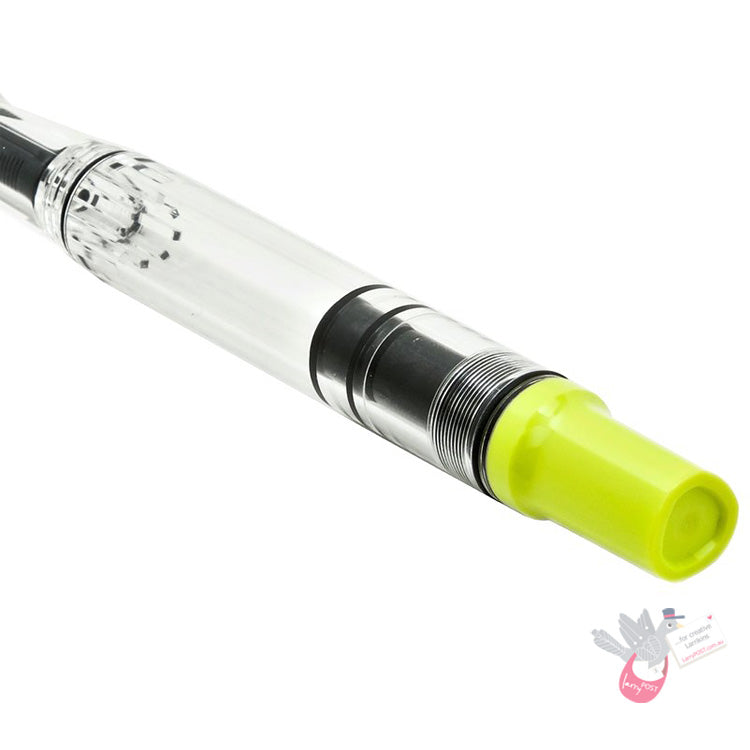TWSBI Eco-T Fountain Pen - Clear / Yellow-Green - Fine Nib
