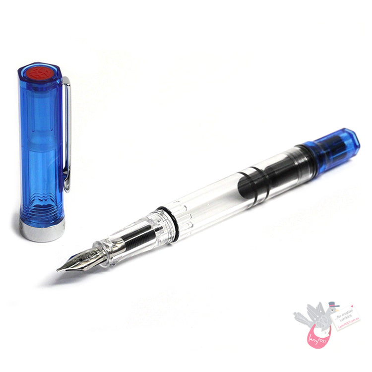 TWSBI Eco Fountain Pen - Clear / Transparent Blue