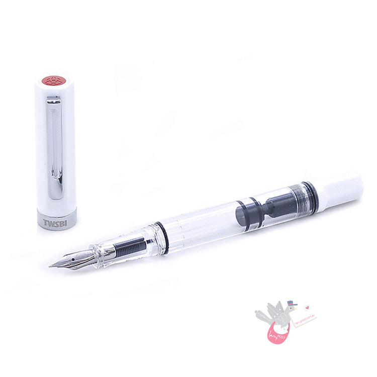 TWSBI Eco Sketch Kit - Clear / White - Fine Nib & DE ATRAMENTIS Document Urban Grey 45mL