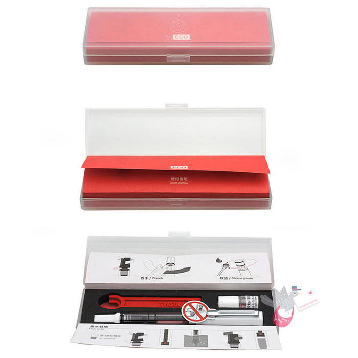 TWSBI Eco Fountain Pen - Clear / White - Medium Nib
