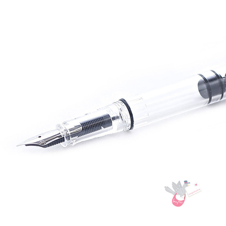 TWSBI Eco Sketch Kit - Clear / White - Fine Nib & DE ATRAMENTIS Document Urban Grey 45mL