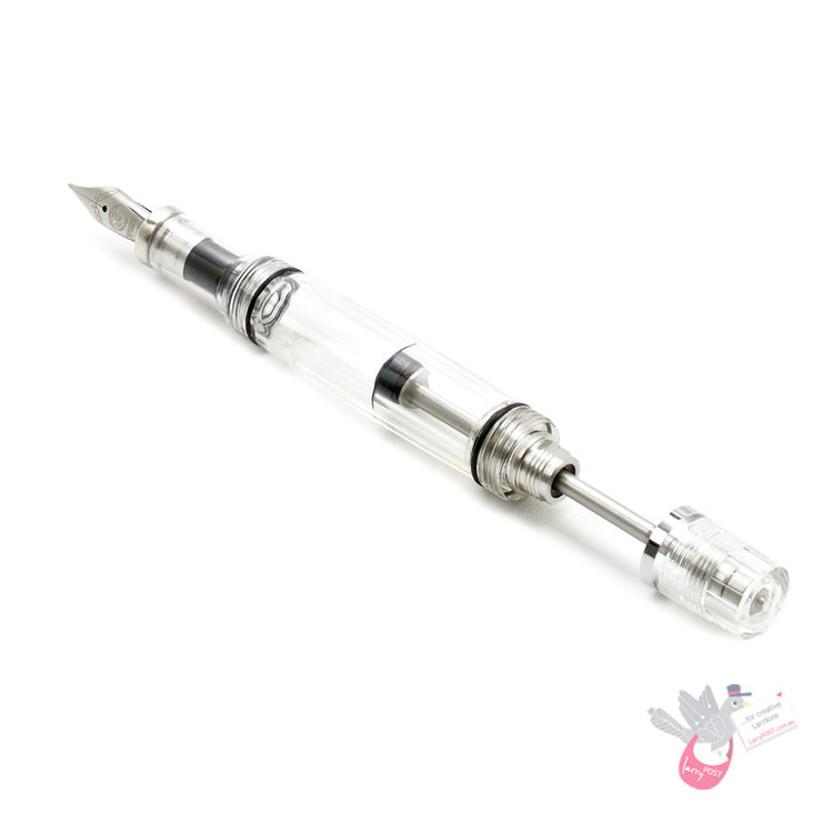 TWSBI Vac Mini Fountain Pen - Clear - Broad Nib