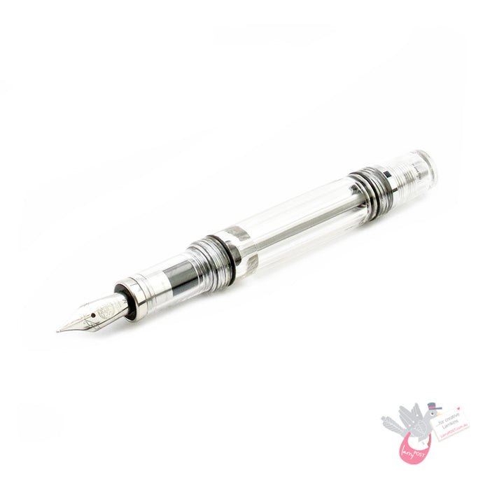 TWSBI Vac Mini Fountain Pen - Clear - 1.1 Italic (Stub) Nib