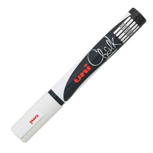 UNI Chalk Marker (non porous surfaces) - Bullet Tip - 2.5mm - White