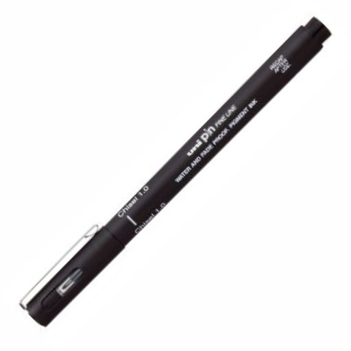 UNI PIN Fine Line Pen - 3mm Chisel - Black