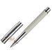 OTTO HUTT Design 04 - Capped Rollerball - Squared Guilloche and Sterling Silver - Cream
