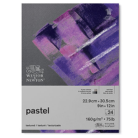 WINSOR & NEWTON Pastel Pad - 160gsm - 9 x 12" - 24 Sheets - Grey Colours