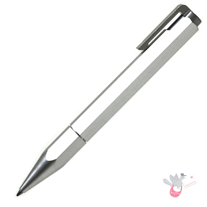 WORTHER Compact Fountain Pen (Medium Nib) and Ballpoint Set - Anodised Aluminium