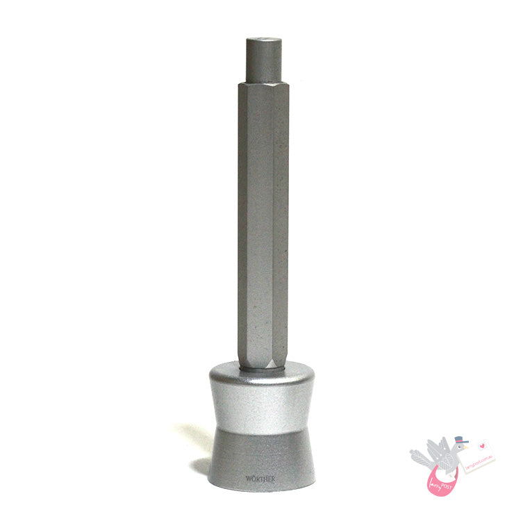 WORTHER Compact Pencil Sharpener and Stand - Aluminium