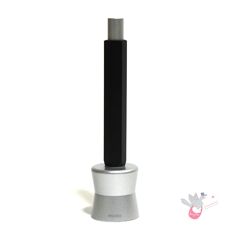 WORTHER Compact Pencil Sharpener and Stand - Aluminium