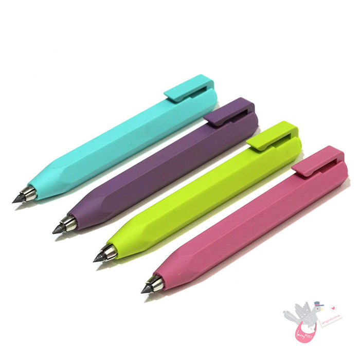 WORTHER Shorty Mechanical Pencil 3.15mm - Soft Grip - Violet with Violet Clip