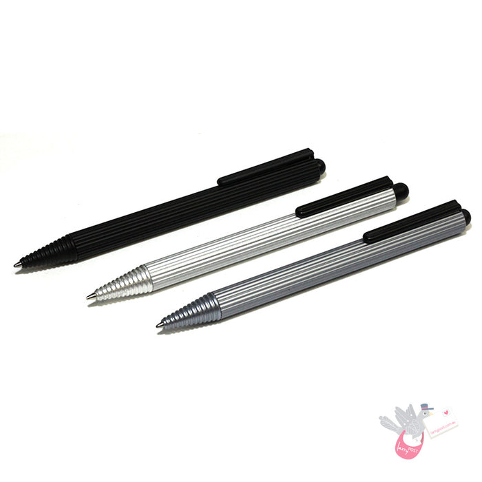 WORTHER Profil Ballpoint Pen and Mechanical Pencil Set - Anodised Aluminium