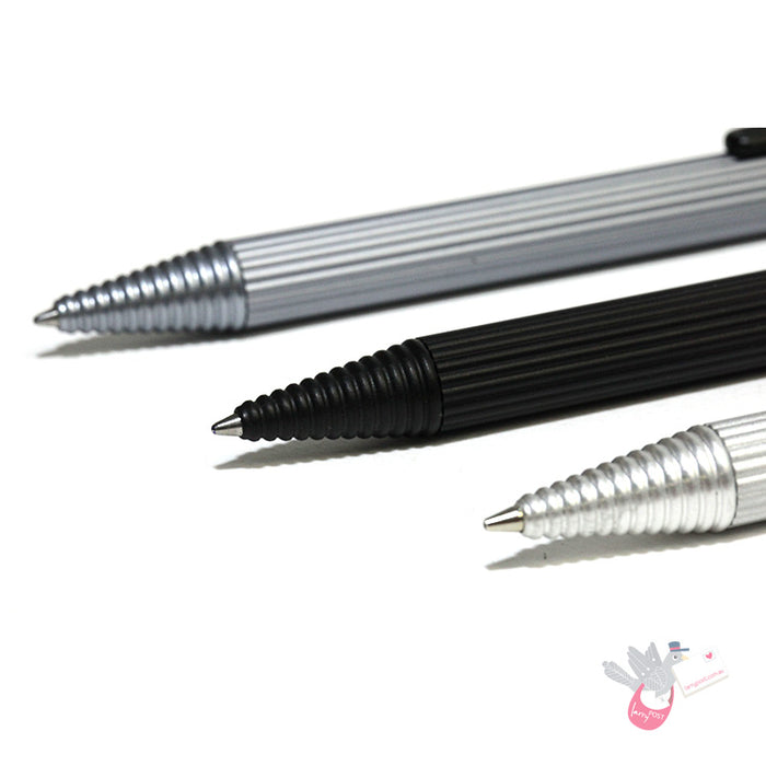 WORTHER Profil Ballpoint Pen and Mechanical Pencil Set - Anodised Aluminium
