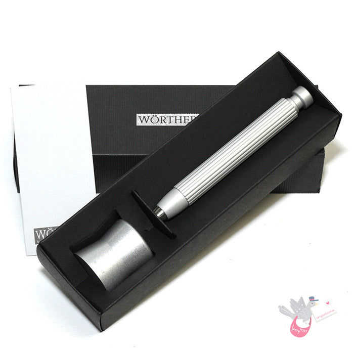 WORTHER Profil Clutch Pencil 5.6mm with Pen Stand and Sharpener - Anodised Aluminium