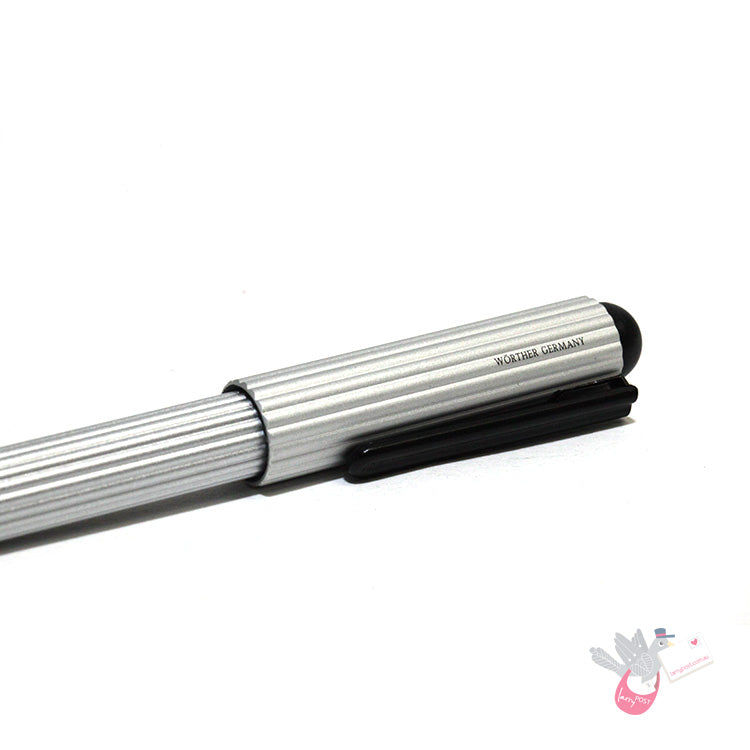 WORTHER Profil Fountain Pen - Anodised Aluminium - Fine Nib