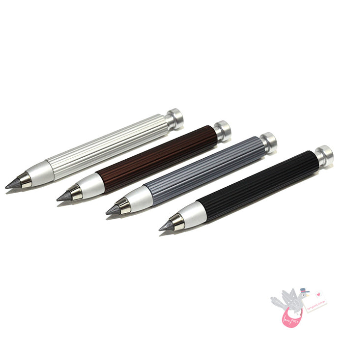 WORTHER Profil Clutch Pencil 5.6mm with Pen Stand and Sharpener - Anodised Aluminium