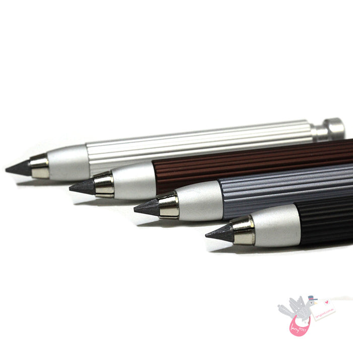 WORTHER Profil Clutch Pencil 5.6mm with Pen Stand and Sharpener - Anodised Aluminium
