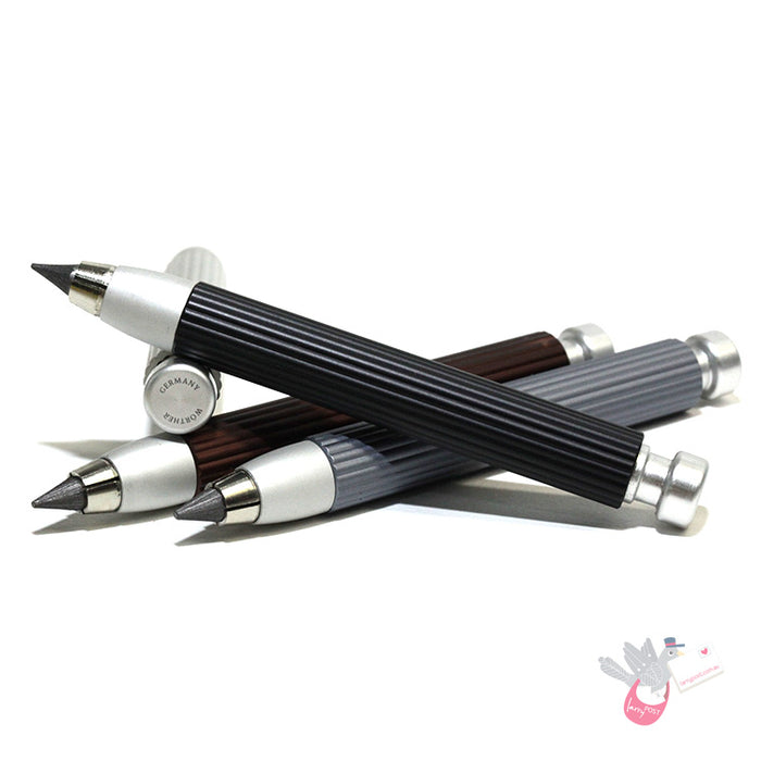 WORTHER Profil Clutch Pencil 5.6mm with Pen Stand and Sharpener - Black Aluminium