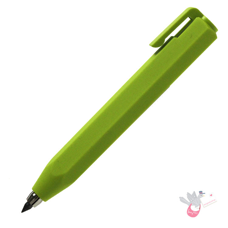 WORTHER Shorty Mechanical Pencil 3.15mm - Soft Grip - Apple Green with Green Clip