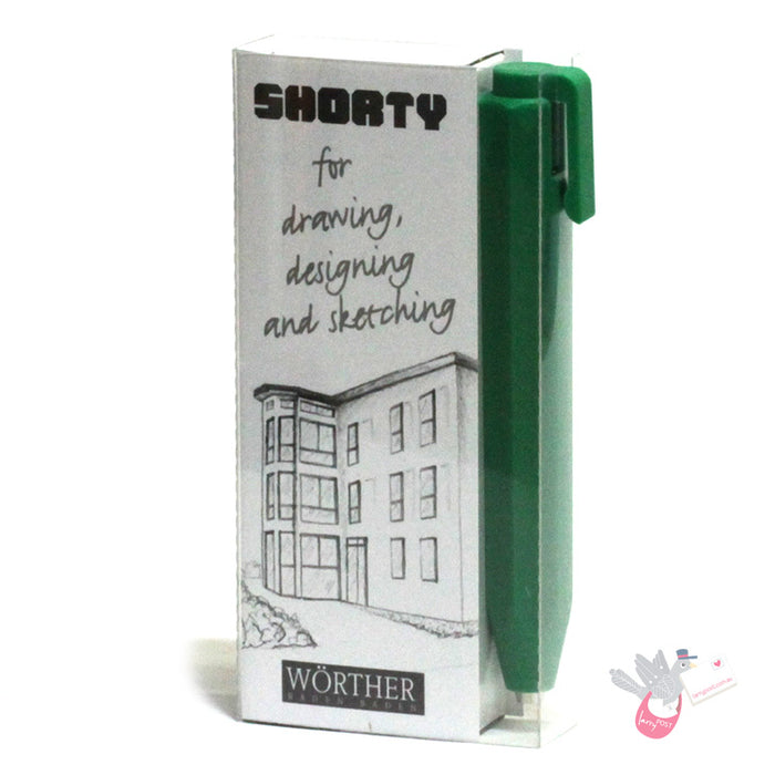 WORTHER Shorty Mechanical Pencil 3.15mm - Green with Green Clip