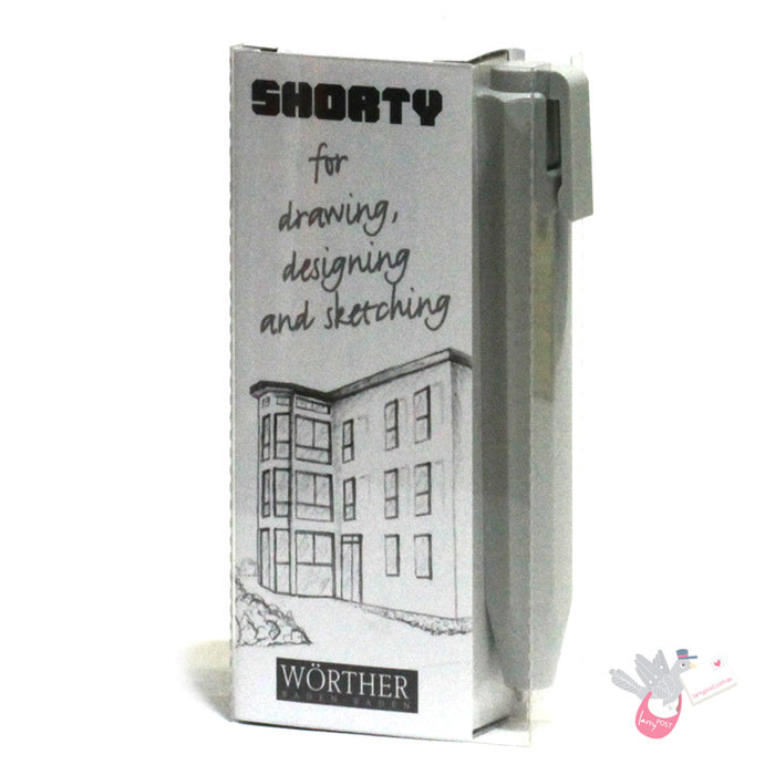 WORTHER Shorty Mechanical Pencil 3.15mm - Grey with Grey Clip