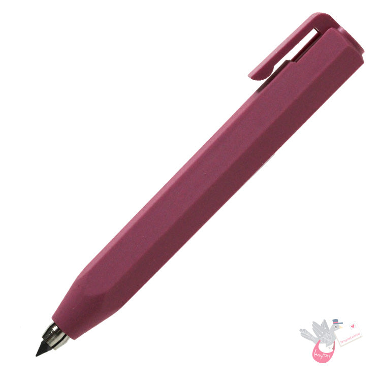 WORTHER Shorty Mechanical Pencil 3.15mm - Soft Grip - Rosa Pink with Rosa Pink Clip