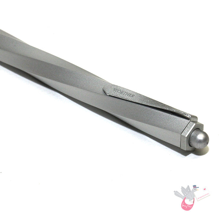 WORTHER Spiral Mechanical Pencil 0.5mm - Anodised Aluminium