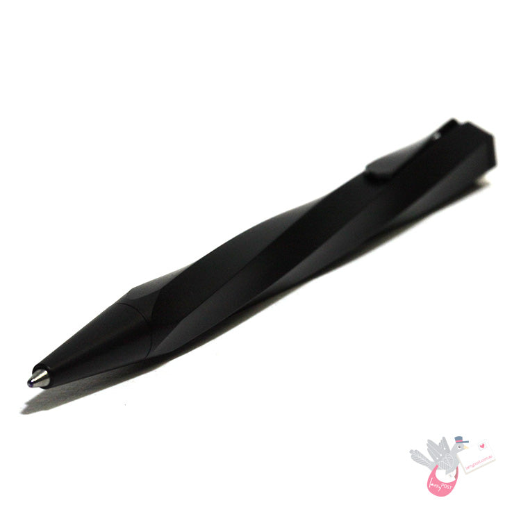 WORTHER Spiral Ballpoint - Black Anodised Aluminium