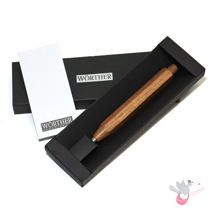 WORTHER Wood Hexagonal Mechanical Pencil 3.15mm - Plume