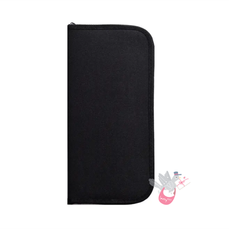 ROSEMARY & CO Nylon Brush Case and Easel - Black