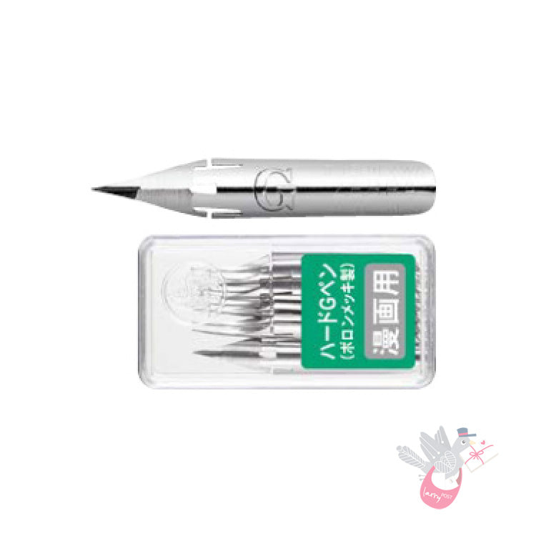 ZEBRA Nib - Comic Hard G for Comic and Manga - Pack of 10 Nibs (1 Pack) (B-PG-8B-C-K)