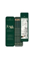 FABER-CASTELL Series 9000 Jumbo Graphite Pencil - Tin 5