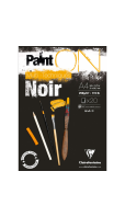 CLAIREFONTAINE Paint'On Mixed Media Pad (250gsm) - A4 - 20 Sheets - Black