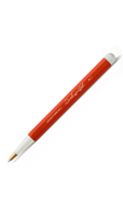 Drehgriffel No.1 Ballpoint Twist Pen - Royal Blue Ink (M) - Aluminium Barrel in Fox Red