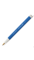Drehgriffel No.1 Ballpoint Twist Pen - Royal Blue Ink (M) - Aluminium Barrel in Sky