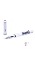 TWSBI Eco Fountain Pen - Clear / White - Fine Nib