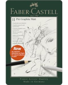 FABER-CASTELL Pitt Graphite Matt Pencils - Tin 11