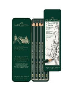 FABER-CASTELL Series 9000 Jumbo Graphite Pencil - Tin 5