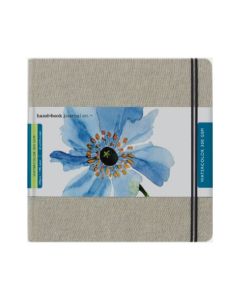 HAND-BOOK JOURNAL CO - Travelogue Series - Watercolour Journal (300gsm) - Insta Square (8.25 x 8.25" / 21 x 21cm) - Grey Linen
