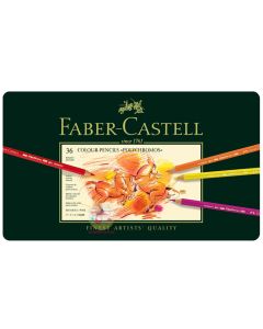 FABER-CASTELL Polychromos Coloured Pencils - Tin of 36