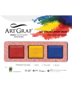 ARTGRAF Viarco Tailor Shape Watersoluble Carbon Discs - Primary Set of 3