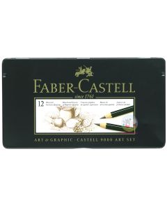 FABER-CASTELL Series 9000 Graphite Pencils - Artist Set - 8B to 2H